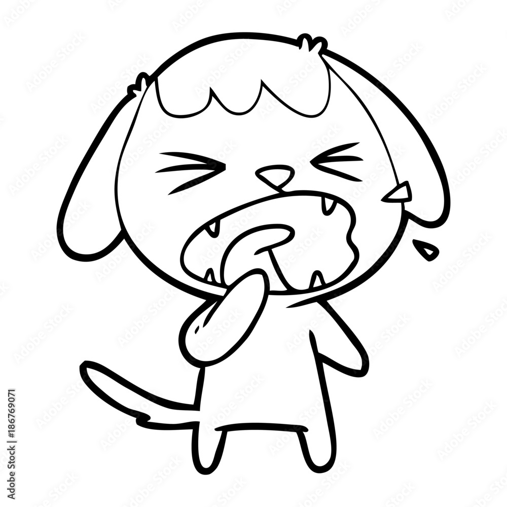 cute cartoon dog barking cute cartoon dog barking