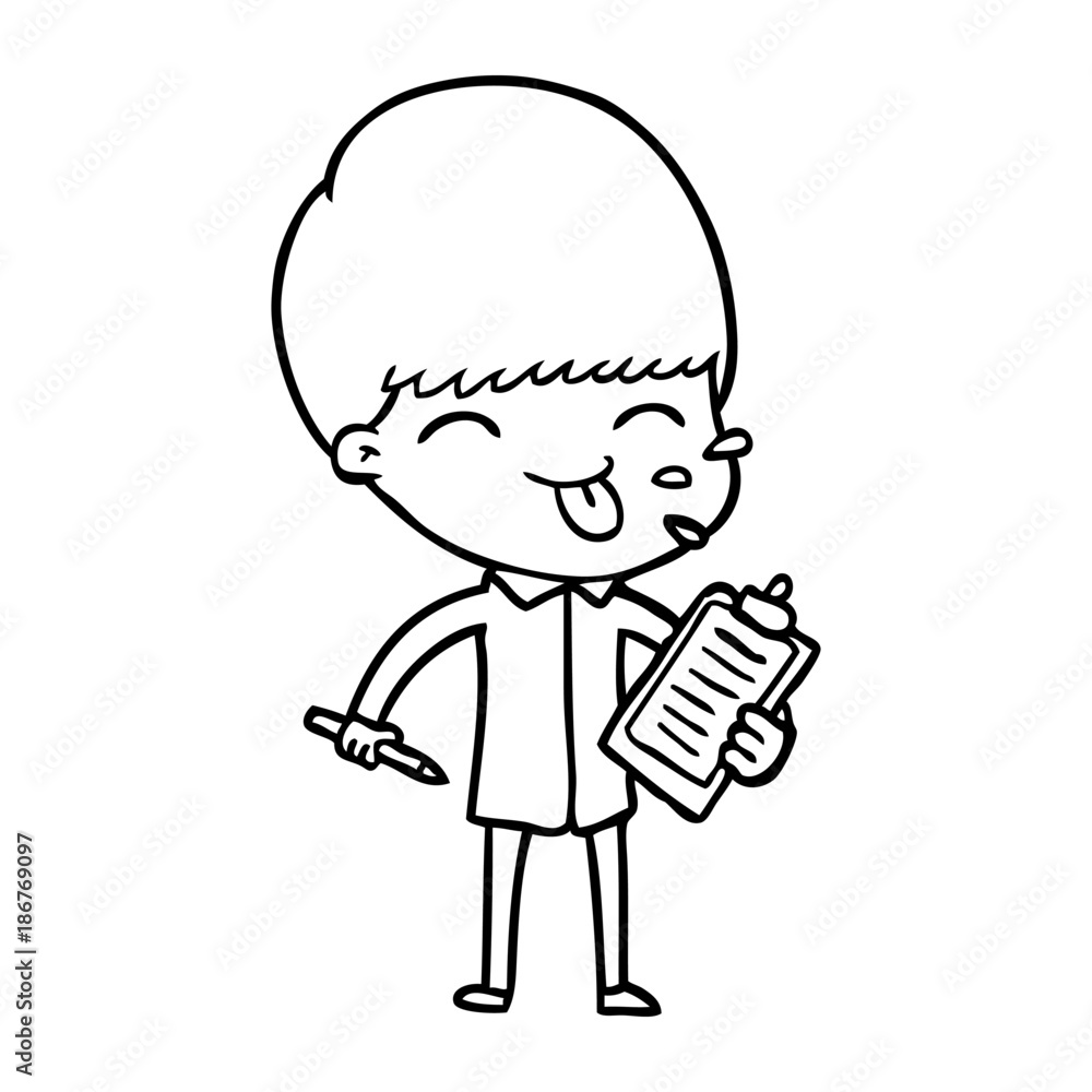 cartoon salesman sticking out tongue cartoon salesman sticking out tongue