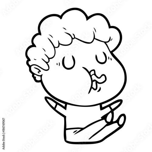 cartoon man singing