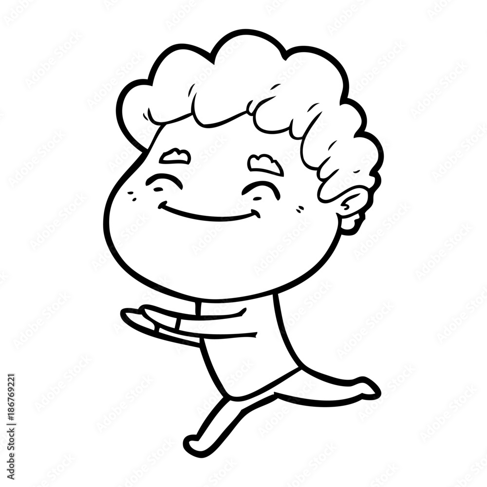 cartoon friendly man cartoon friendly man