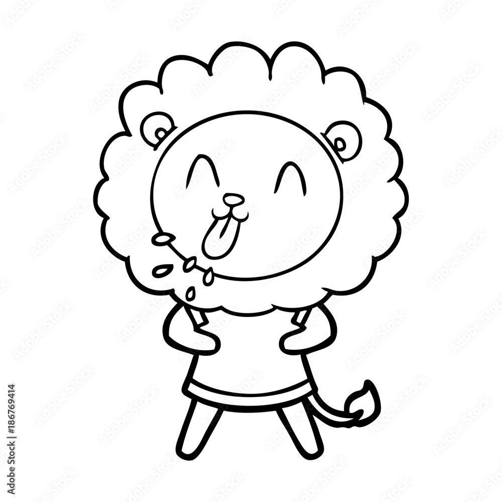 happy cartoon lion happy cartoon lion