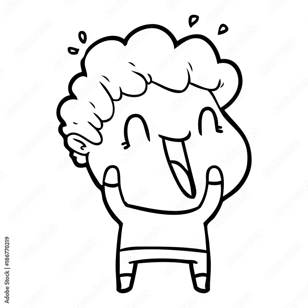 cartoon happy man cartoon happy man