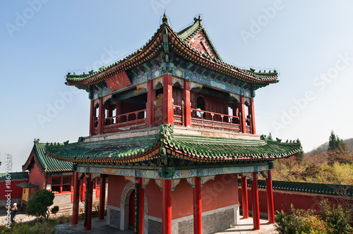 Buddhist temple on the Tienmen Mountain in China