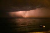 Thunderstorm on a sea