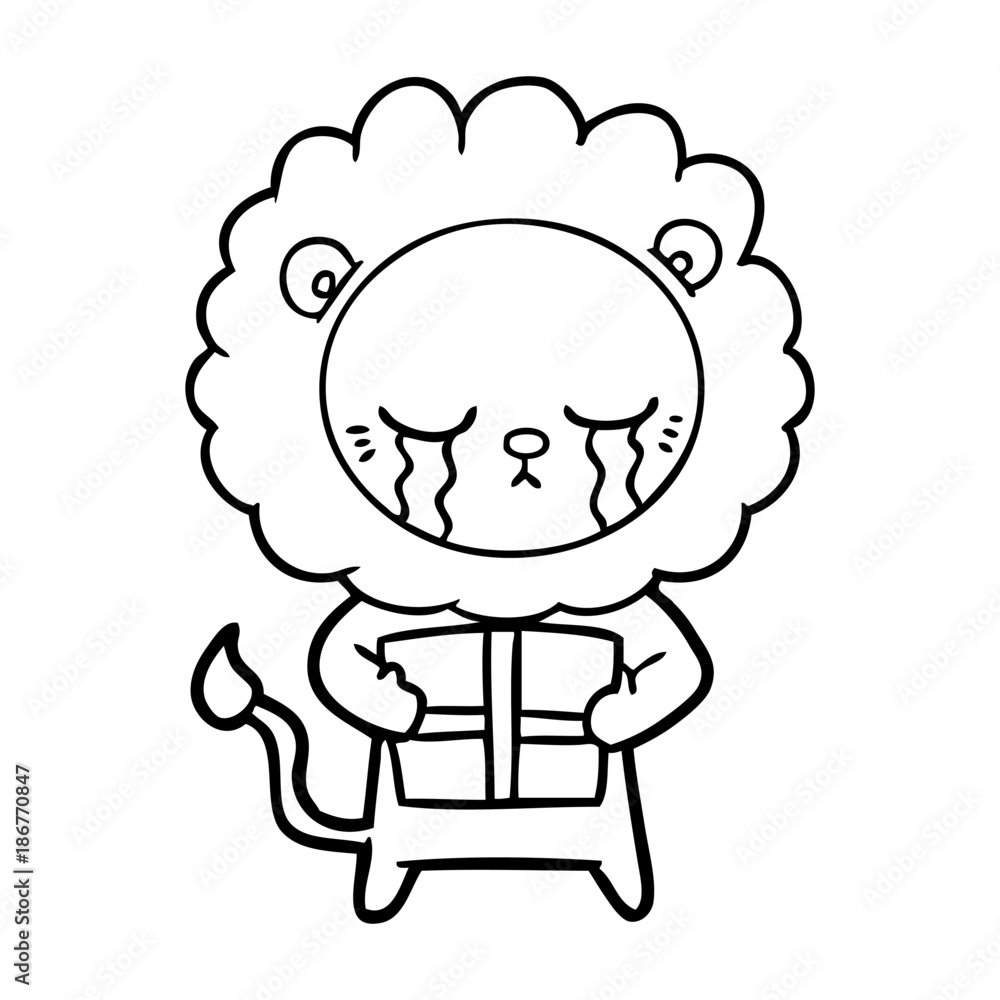 crying cartoon lion crying cartoon lion