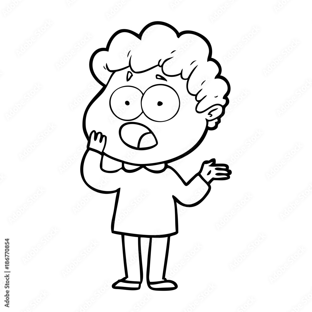 cartoon man gasping in surprise cartoon man gasping in surprise