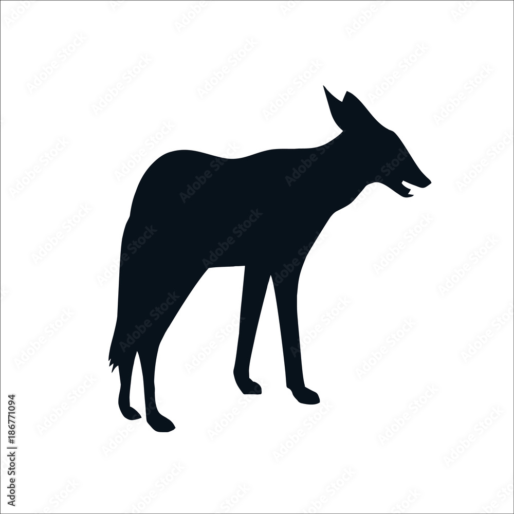 Coyote icon. Vector Illustration