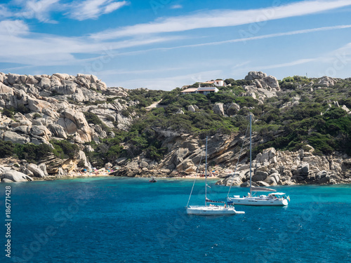boats at Capo Testa, Sardinia