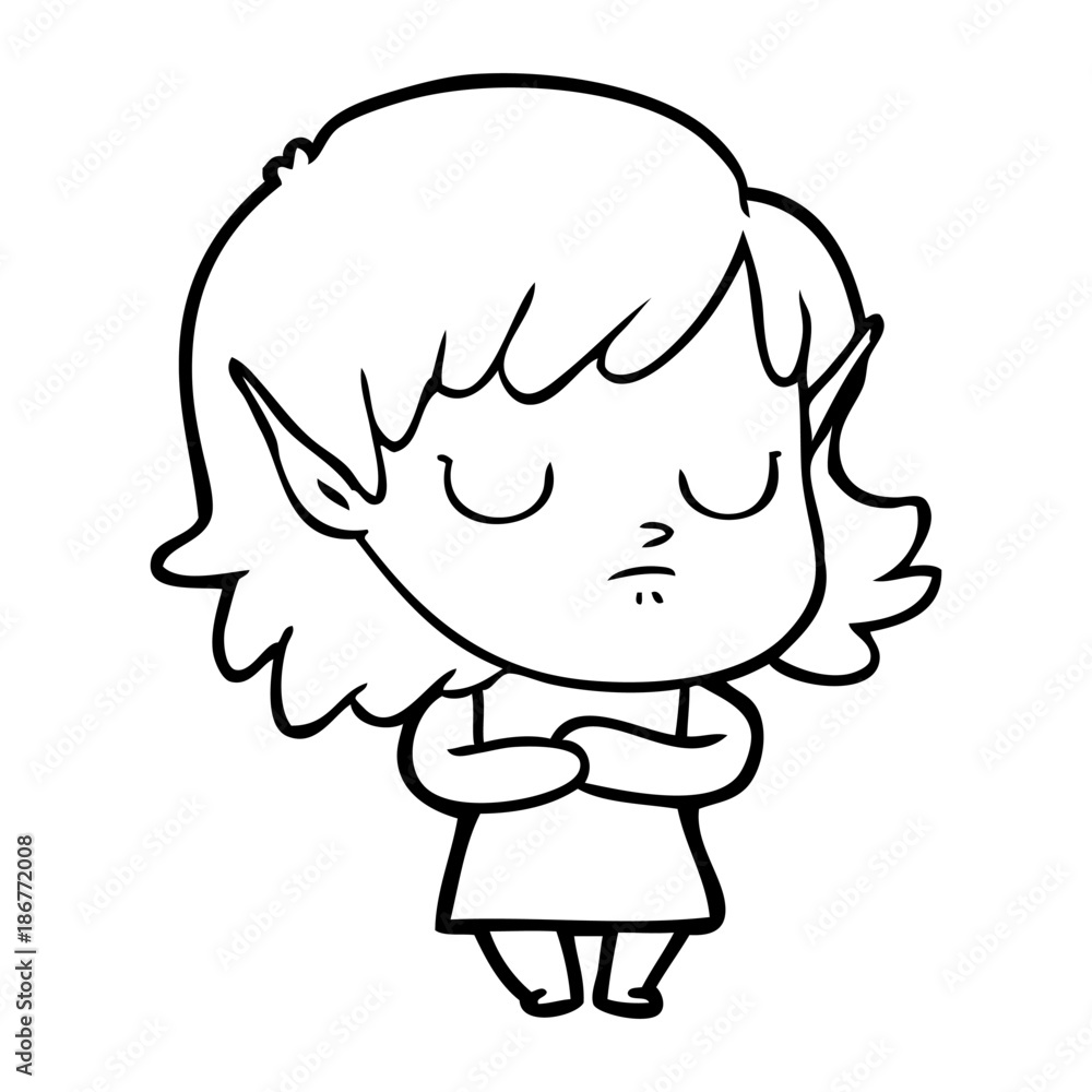 cartoon elf girl cartoon elf girl