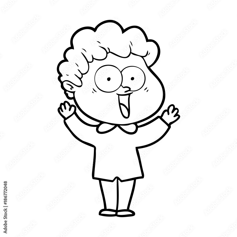 cartoon happy man cartoon happy man