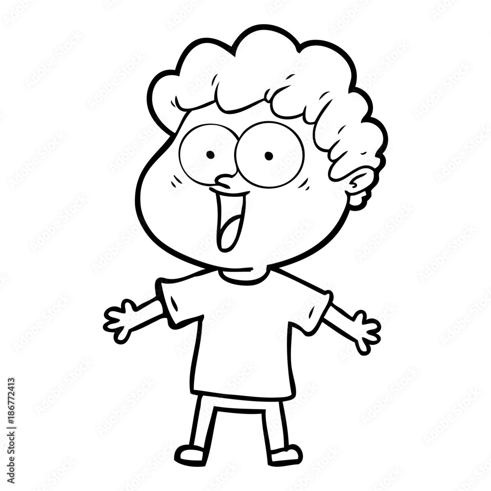 cartoon happy man cartoon happy man