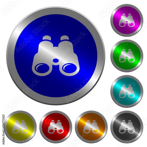 Binoculars luminous coin-like round color buttons