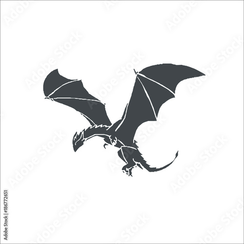 Flying dragon icon