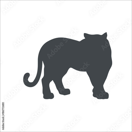 Tiger icon. Vector Illustration © OldWoolf