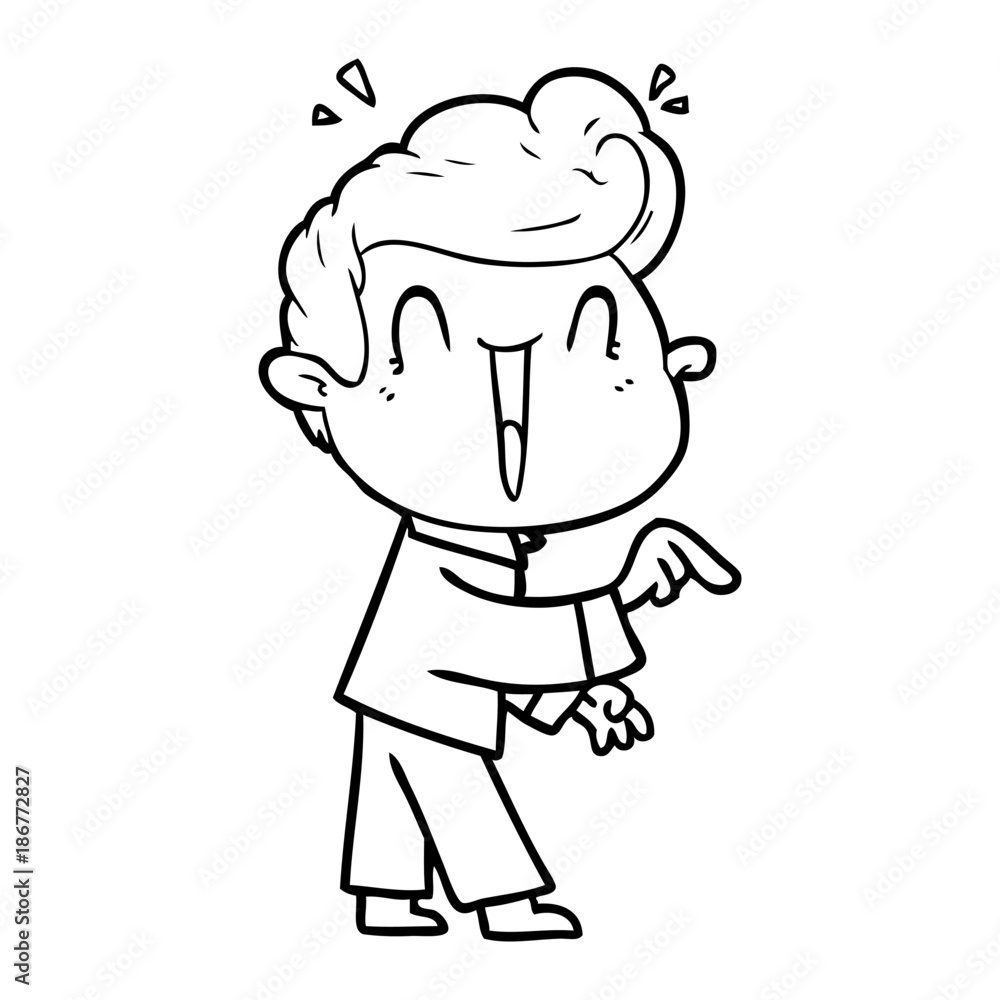 cartoon excited man cartoon excited man