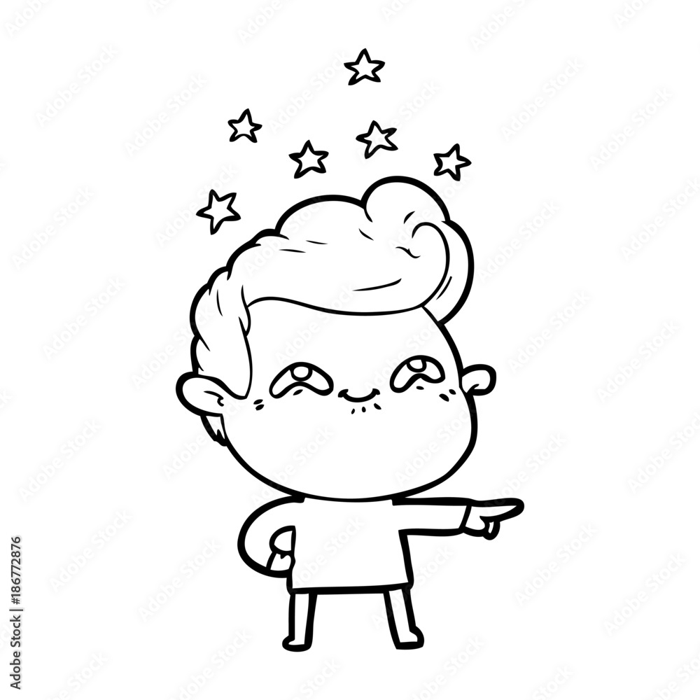 cartoon excited man cartoon excited man