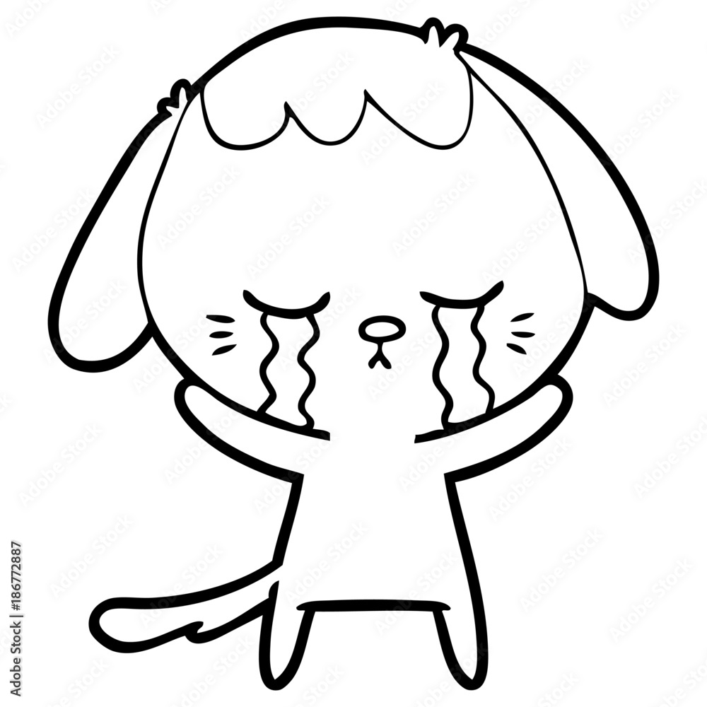 cute puppy crying cartoon cute puppy crying cartoon