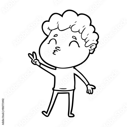 cartoon man pouting