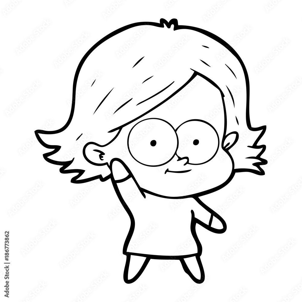 happy cartoon girl happy cartoon girl