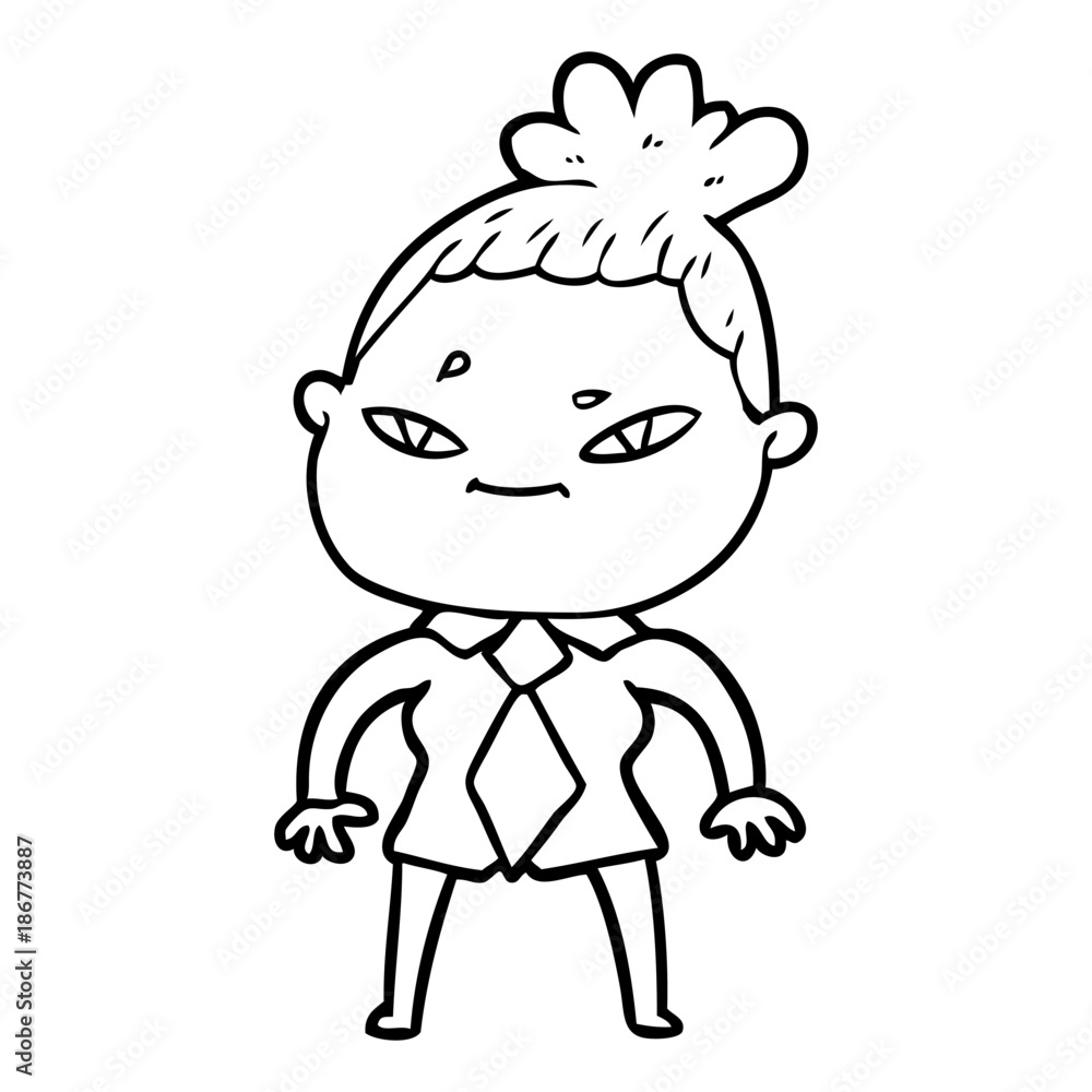 cartoon woman cartoon woman