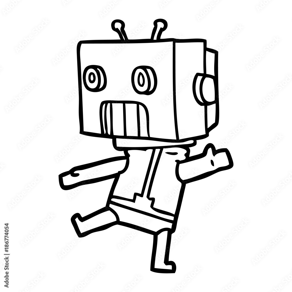 Fototapeta premium cartoon robot