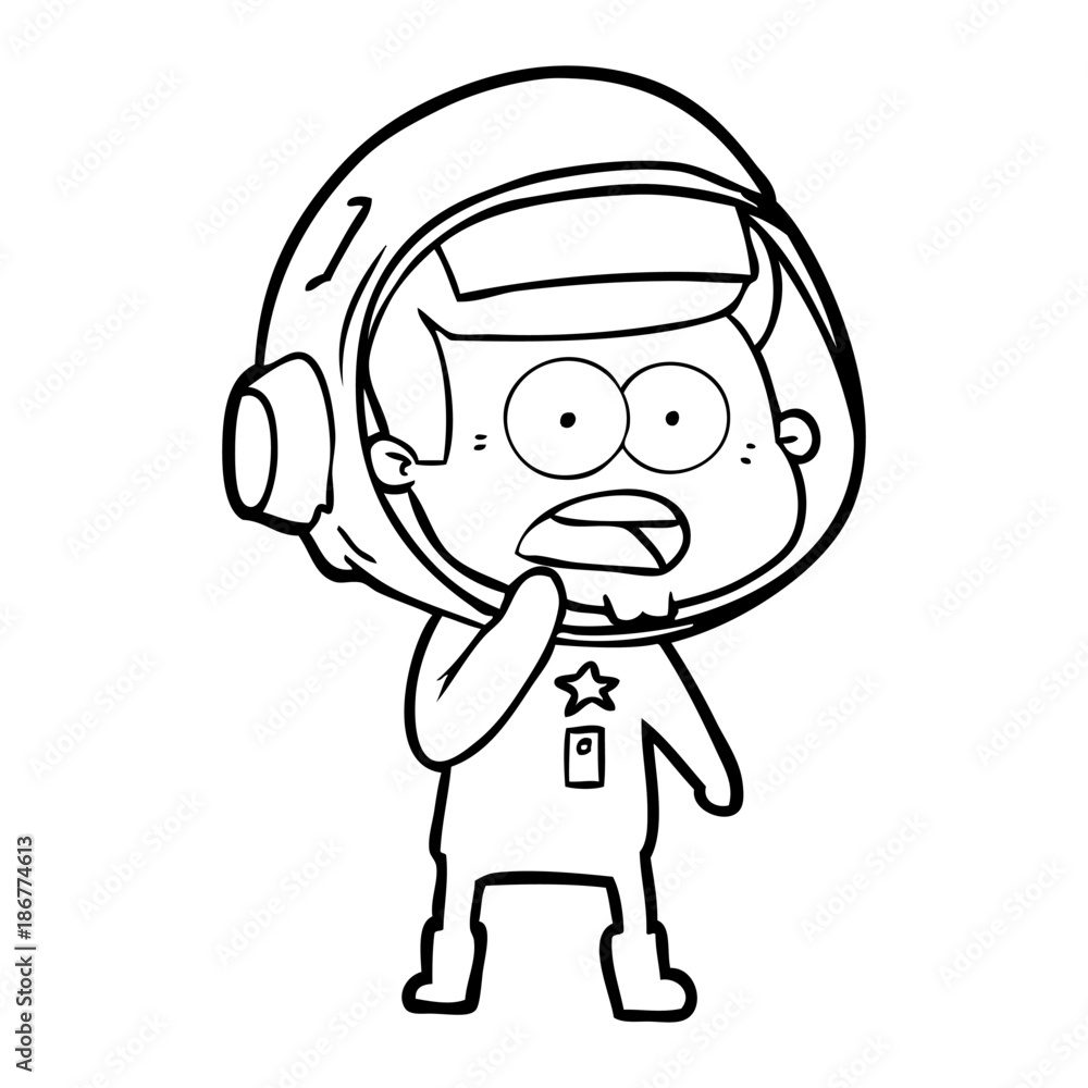 cartoon surprised astronaut cartoon surprised astronaut