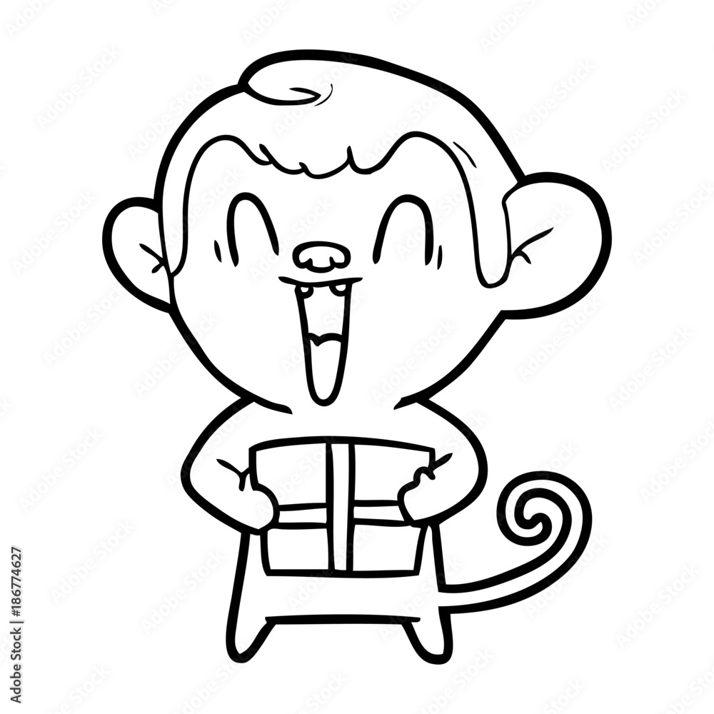 cartoon laughing monkey cartoon laughing monkey