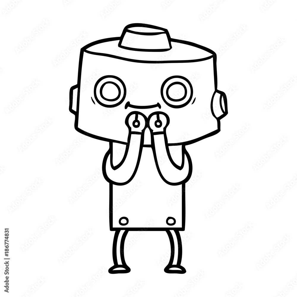 Obraz premium cartoon robot