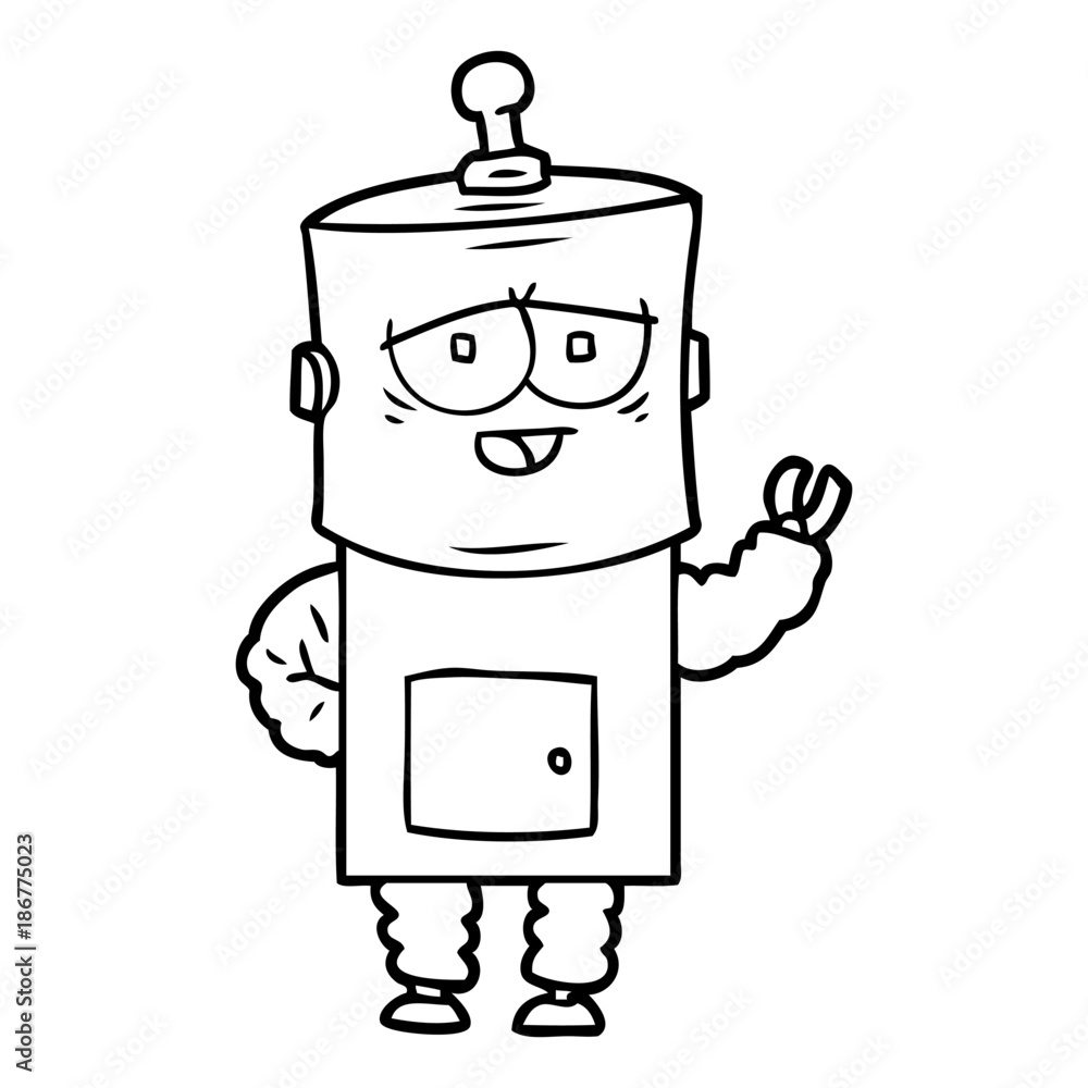 Obraz premium cartoon robot