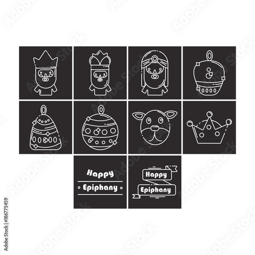ephiphany icon set flat black