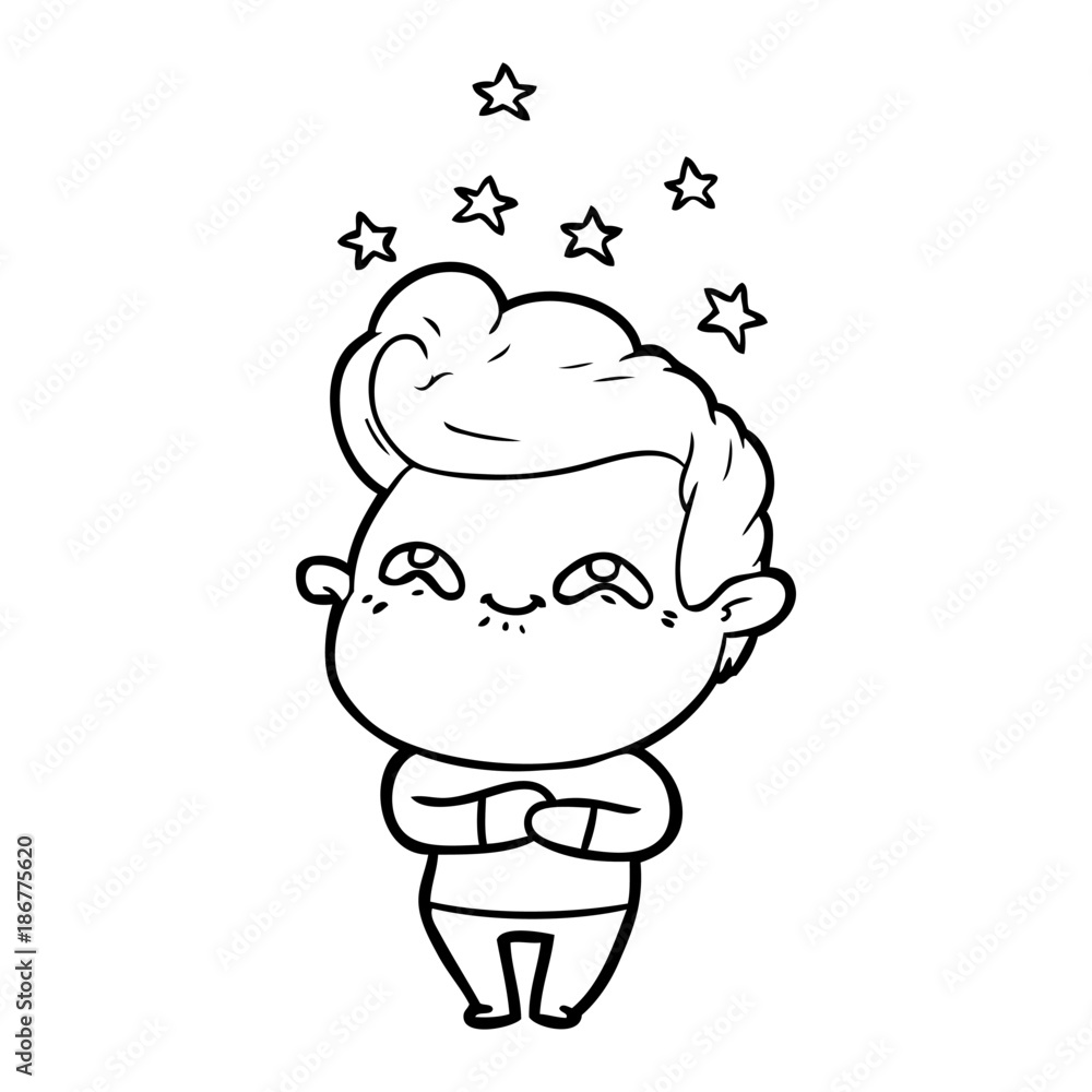 cartoon excited man cartoon excited man