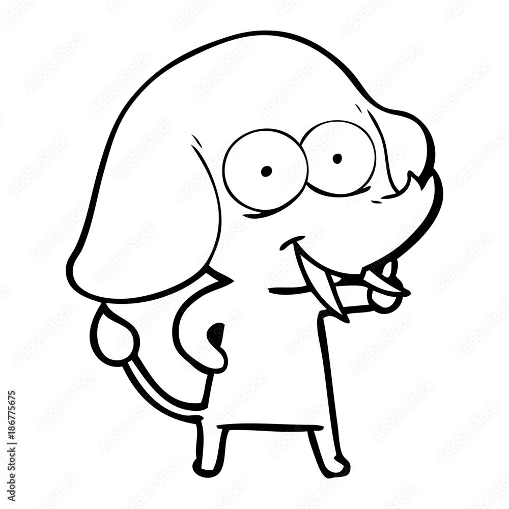 happy cartoon elephant happy cartoon elephant