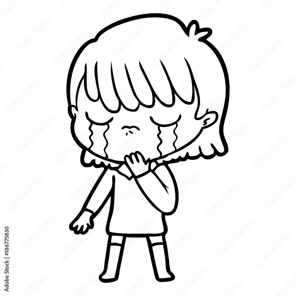 cartoon woman crying cartoon woman crying