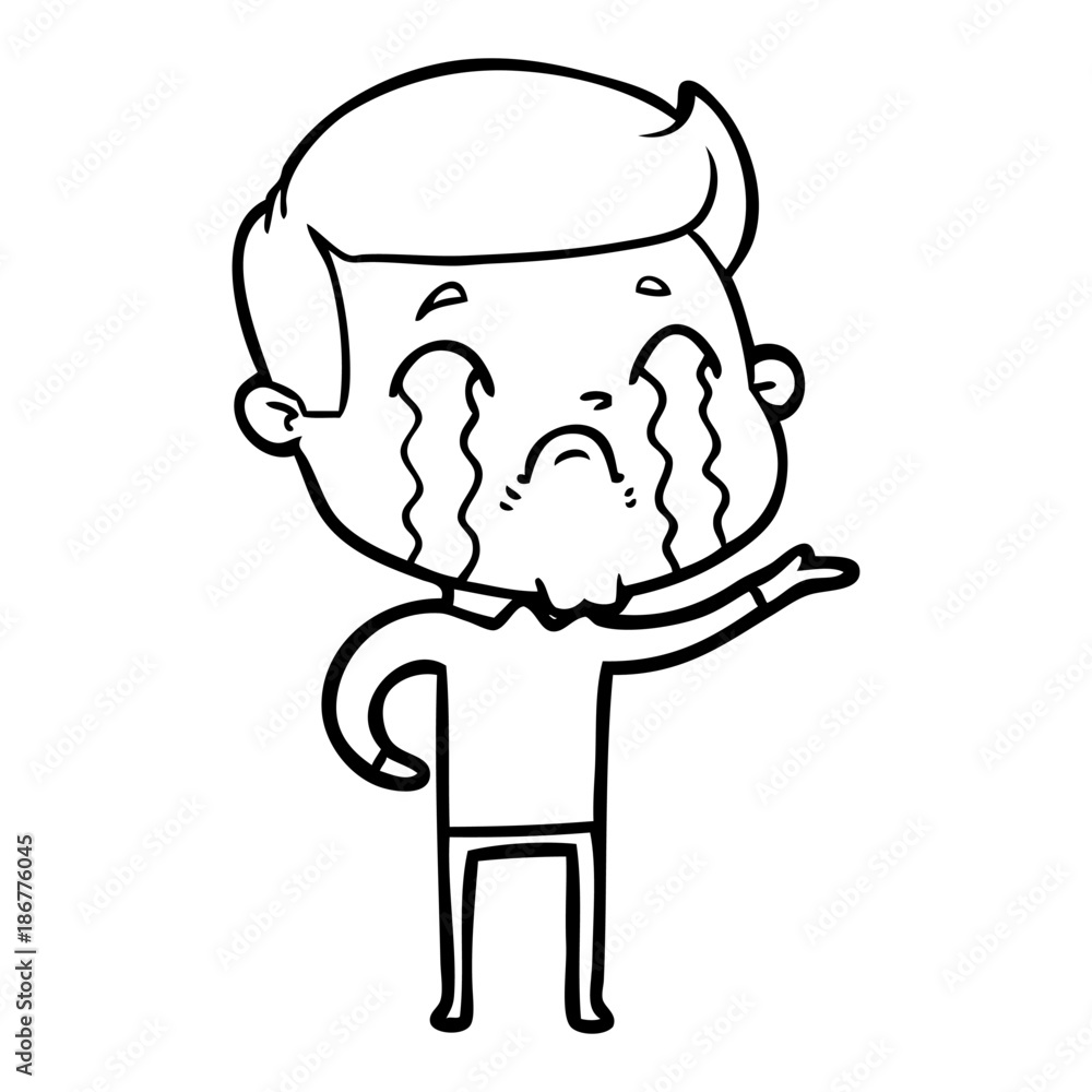 cartoon man crying cartoon man crying