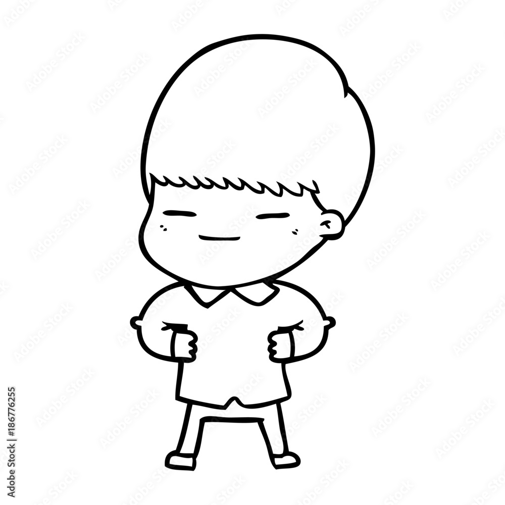 cartoon smug boy cartoon smug boy