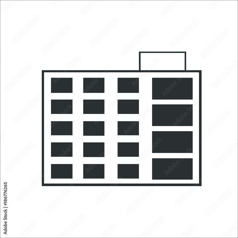 Building icon. House Building icon. House