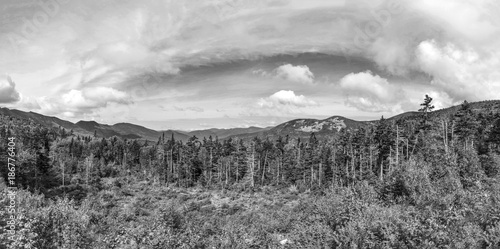 view to the white Mountains in New Hampshire