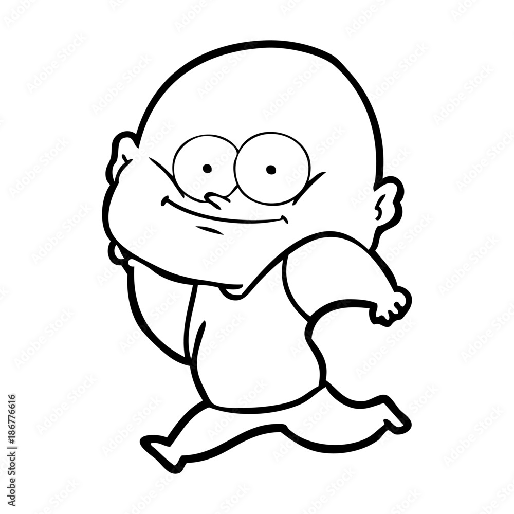 cartoon bald man staring cartoon bald man staring