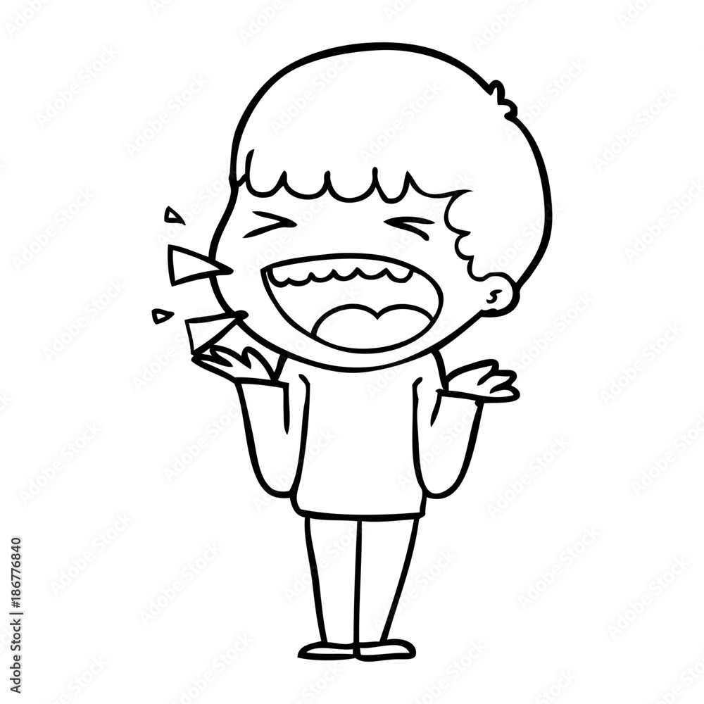 cartoon laughing man cartoon laughing man