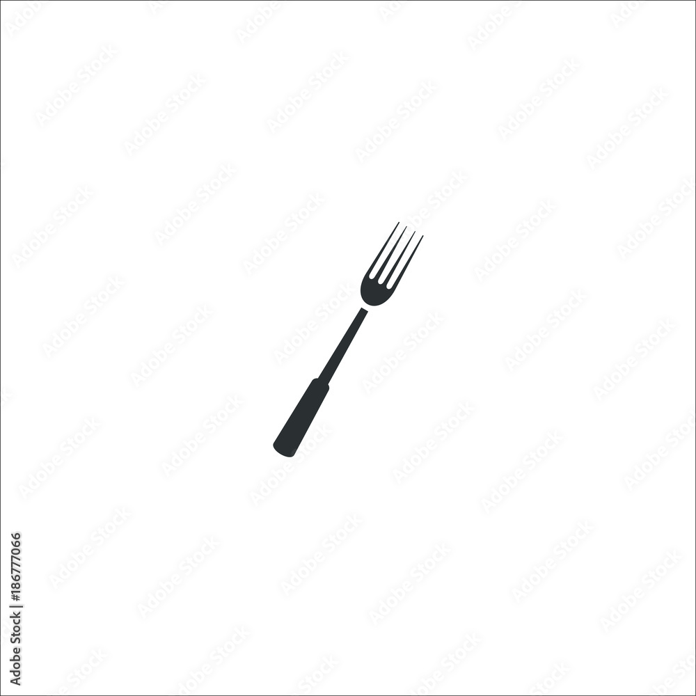 Fork icon. Illustration Fork icon. Illustration