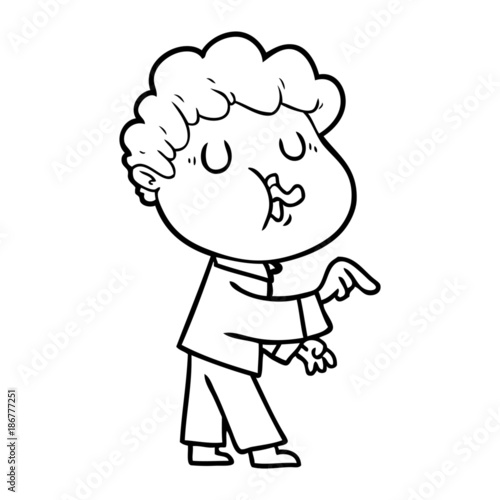 cartoon man singing