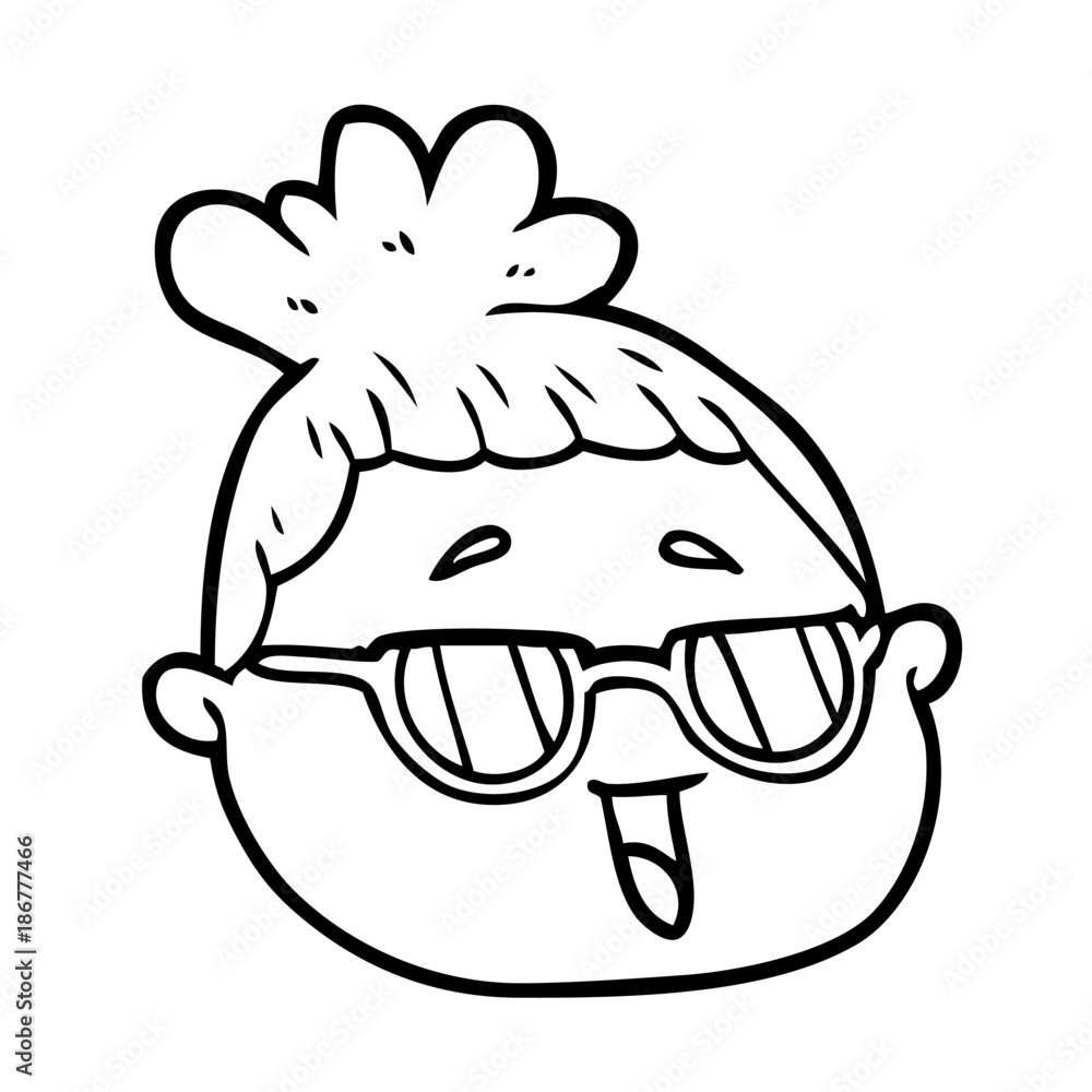 cartoon female face cartoon female face