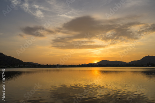Evening Beauty at Khao Tao Reservoir  Thailand