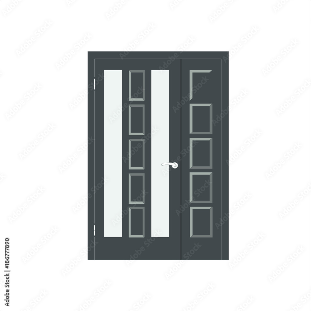 Door icon. illustration Door icon. illustration