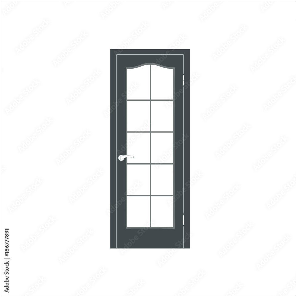 Door icon. illustration Door icon. illustration