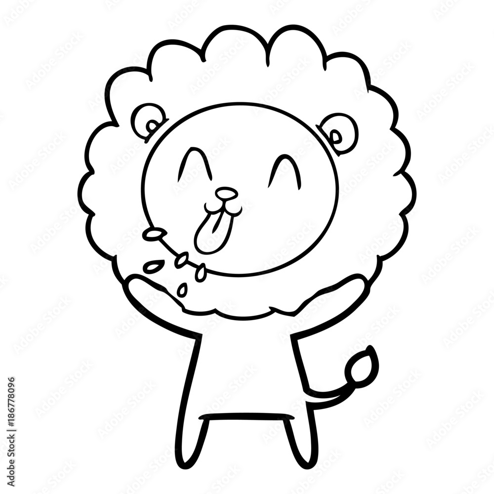 happy cartoon lion happy cartoon lion