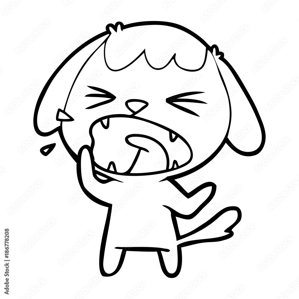 cute cartoon dog barking cute cartoon dog barking