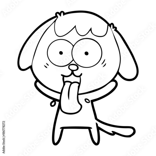 cute cartoon dog