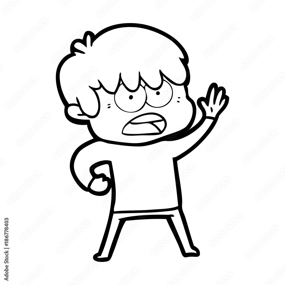 worried cartoon boy worried cartoon boy