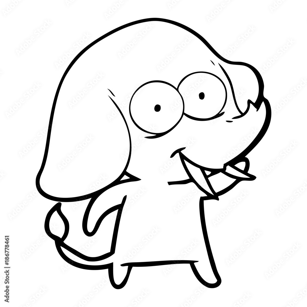 happy cartoon elephant happy cartoon elephant